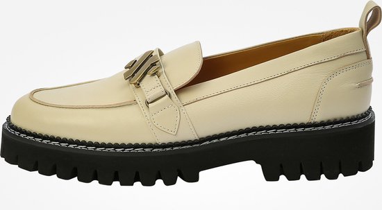 KUNOKA EMMY loafer white - Loafers Dames - maat 38 - Wit Beige Zwart