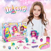 CRAZE Adventskalender UNICORN schattige eenhoornfiguren, kerstkalender 2021 voor meisjes, kinderen, speelgoedkalender. Sinterklaas - Verjaardag - Kerstmis