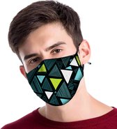 Katoenen mondmasker met print - filter, herbruikbaar & wasbaar | trendy zonnebril en goedkope zonnebril (UV400 bescherming - hoge kwaliteit) | Unisex  | zonnebril dames  & zonnebri