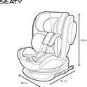 Safety Baby - isofix autostoel Seaty - 360° draaibaar - groep 0/1/2/3 -  Grijs | bol.com
