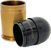 Lucky Shot USA - 40mm shotglas - "40 mike grenade" - CNC - Aluminium - 60ml - koper/messing