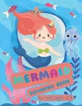 Mermaid Coloring Book For kids Ages 4-8