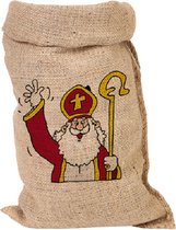 Sinterklaas zak jute - 50 x 80 cm -  Zak van sinterklaas