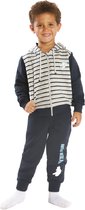 Junior - Winter Fun Jongens Pyjama - Blauw - 120/ 5-6 jr