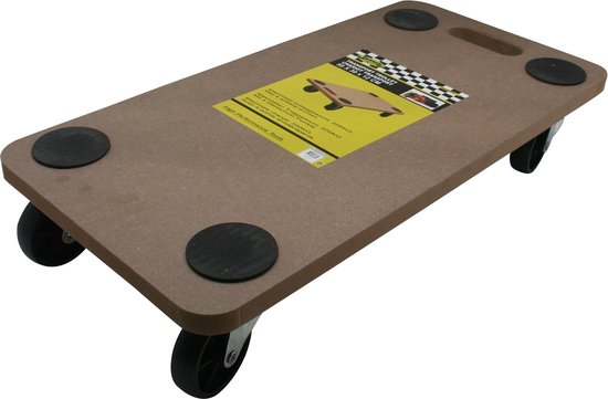 UISEBRT 2 Stück Transportroller 580 X 290 X 108mm Rollbretter Transport Aus Mdf Platte Moebelroller Transporthilfe Fuer Umzug Moebel Transport 200kg Tragkraft 4405276415