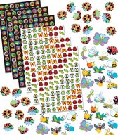 Megapakket Insectenstickers - 684 Dierenstickers thema Insecten Stickers - Voordeel Stickerpakket voor Kinderen - Kinderstickers - Hobbystickers - Knutselstickers Insecten