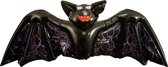Halloween - Opblaasbare horror griezel vleermuis zwart 130 cm - Grote nep vleermuizen opblaasbaar - Halloween thema decoratie/accessoires