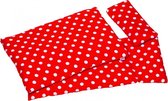 Poppen Beddengoed Rood Met Witte Stippen