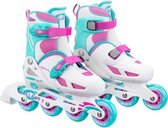 inlineskates Velocity polypropyleen 82A wit/blauw mt 34-35