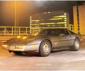 Poster - Auto Corvette - 50 X 40 Cm - Multicolor