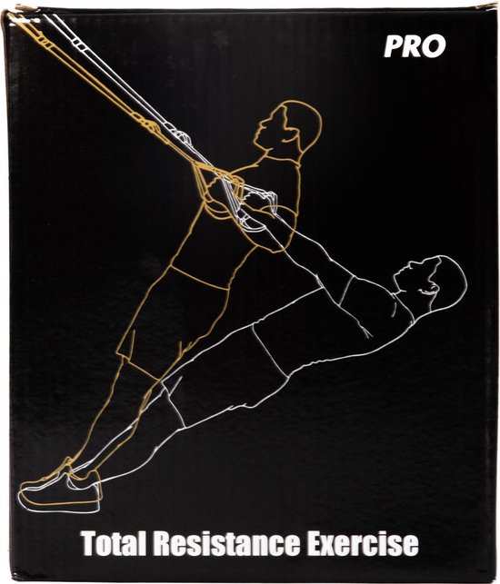 AJ-Sports Suspension trainer Pro - Resistance training - Calisthenics - Training straps - Complete training set - Inclusief draagtas - Fitness - Calisthenics - Crossfit