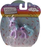 eenhoorn Pocket Unicorn meisjes paars/hartje