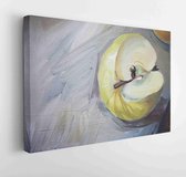 Canvas schilderij - Fragment of painting in oils  -     379163554 - 80*60 Horizontal