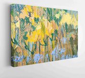Canvas schilderij - Artists oil paints multicolored closeup abstract background  -     1617441565 - 115*75 Horizontal