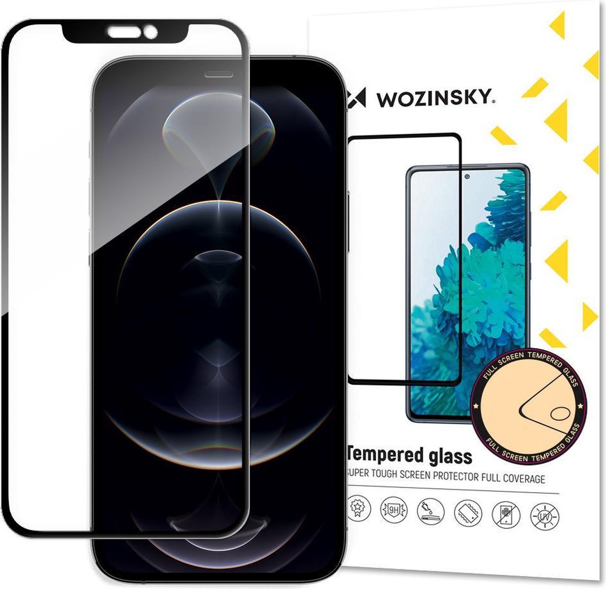 Wozinsky Full Cover iPhone 13 Mini Screenprotector - 9H - Tempered Glass