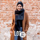 LOT83 | Fijn gebreide knitted, Lange Sjaal | Fem in Zwart