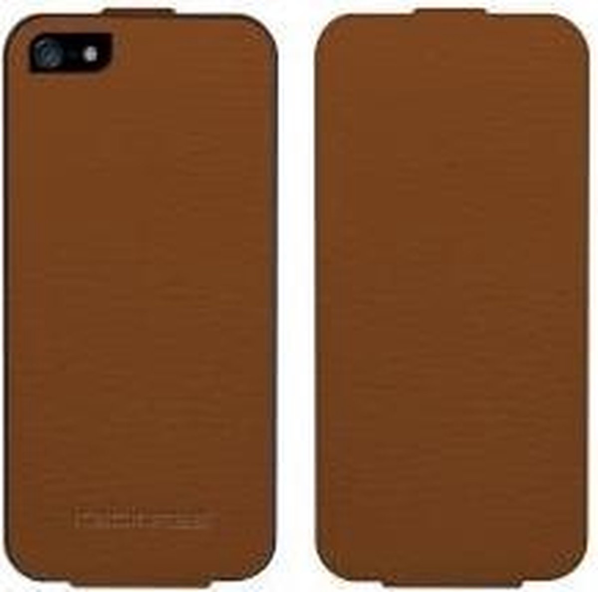 Katinkas Lederen Beschermtasje Twin Flip Classic Bruin voor Apple iPhone 5/5S