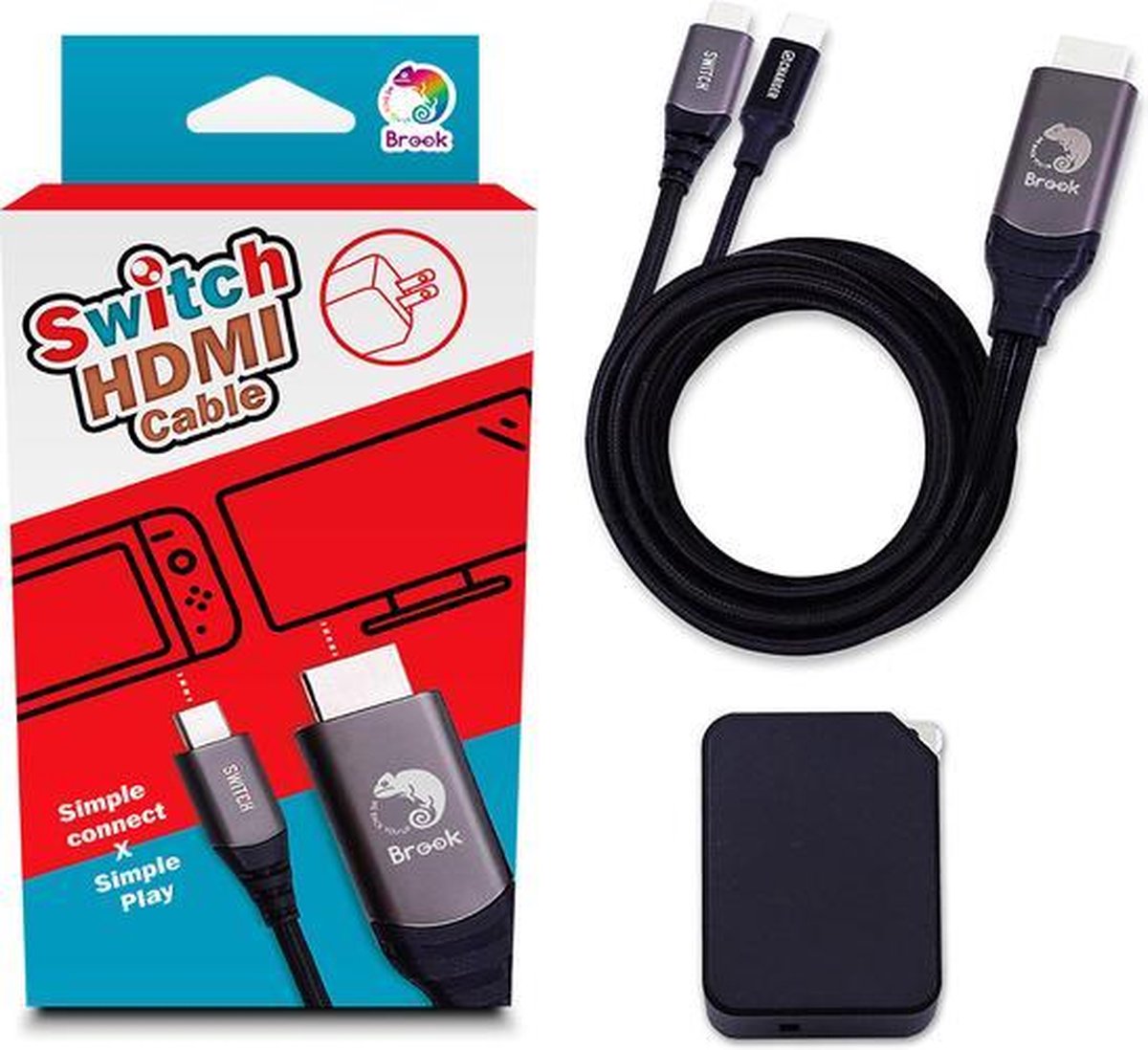 Brook Switch HDMI + Oplaadkabel in één