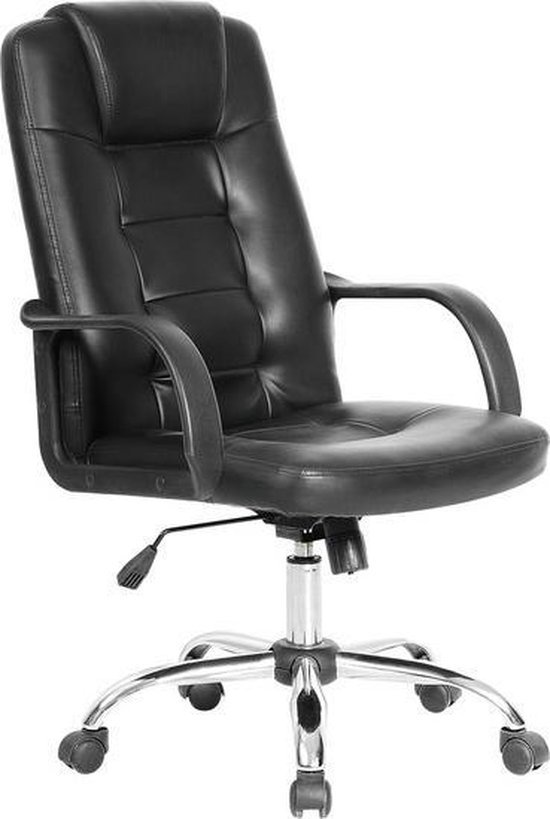 Set van 6 Eetkamerstoelen UPPSALA, in hoogte verstelbaar, chrome voet
