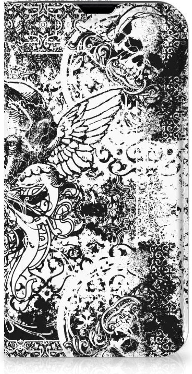 Mobiel BookCase iPhone 13 Mini Skulls Angel