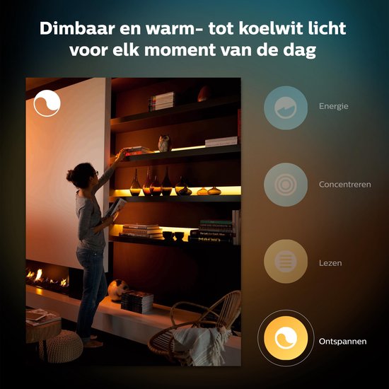 Philips Hue Lightstrip Plus uitbreiding 1 meter - Wit en gekleurd licht - Wit - 11,5W - Bluetooth - V4