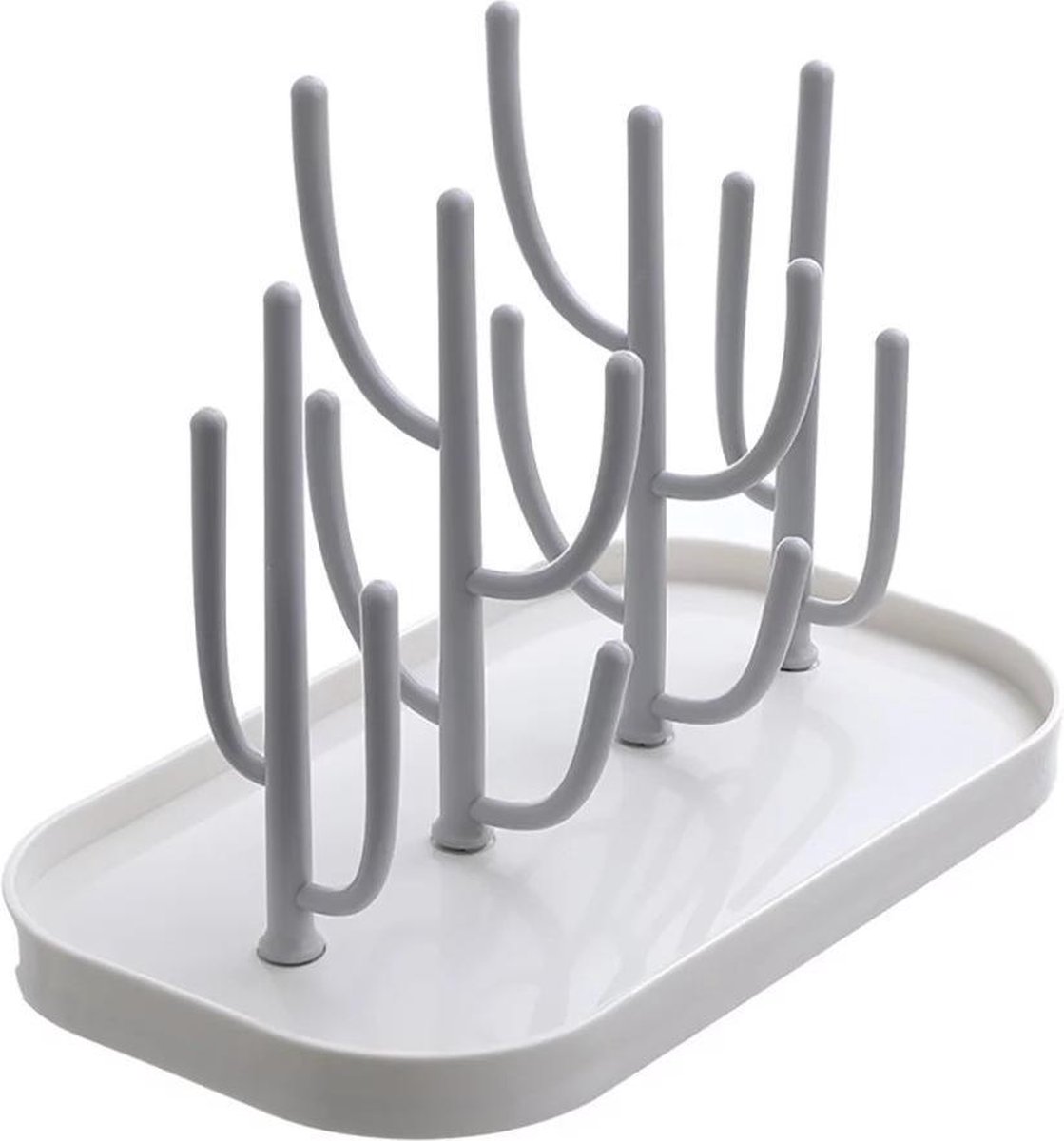 Goedkoopste HOGA Flessen Droogrek - Baby Flessenrek - Afdruiprek Baby - Droogrek - Drying Rack - Wit
