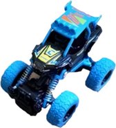 crossauto jongens 11,5 cm staal blauw