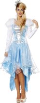 Elfen Feeen & Fantasy Kostuum | Kristel De IJskoningin | Vrouw | Maat 46 | Carnaval kostuum | Verkleedkleding