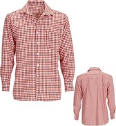 Boeren Tirol & Oktoberfest Kostuum | Heinz Bier Beiers Shirt Rood Man | XXL | Bierfeest | Verkleedkleding