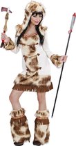 Widmann - Eskimo Kostuum - Luxe Bont Indiaans Meisje Weeko - Vrouw - Bruin - Small - Carnavalskleding - Verkleedkleding