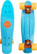 Happy Products - penny board - longboard - skateboards - blauw/oranje - 56 cm - 22 inch - meisjes - mini cruiser