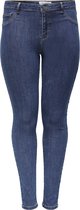 ONLY CARMAKOMA CARFLORIA LIFE REG SKINNY JEANS MBD Dames Jeans - Maat W52 X L32