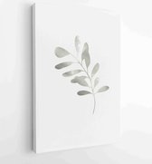 Canvas schilderij - Botanical wall art vector set. Earth tone boho foliage line art drawing with abstract shape. 3 -    – 1881805174 - 50*40 Vertical