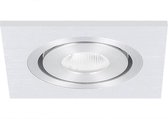 Complete set LED inbouwspot 3x Alba vierkant 3W 2700K aluminium IP65 dimbaar kantelbaar