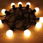 LED Licht snoer lichtslinger - 10 led lampen - 5 meter - wit - feestverlichting - sfeer lampjes  -  voor binnen