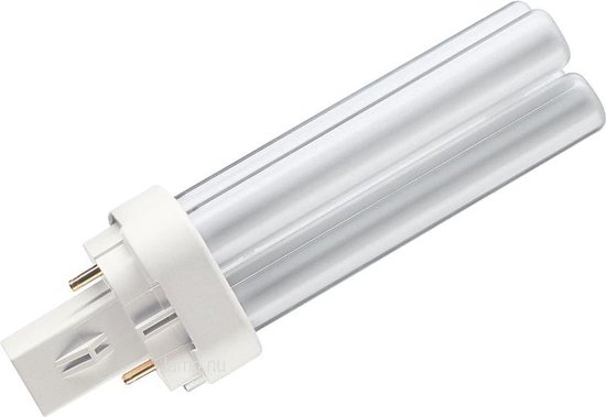 Philips PL-C Spaarlamp G24d-2 - 18W - Koel Wit Licht - Niet Dimbaar