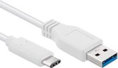 USB C kabel - 3.1 gen 1 - 5 Gb/s overdrachtssnelheid - Wit - 0.5 meter - Allteq