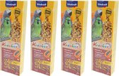 Vitakraft - Papegaaisnack - amandel/tropische vruchten kräcker - 2in1 - per 4 stuks