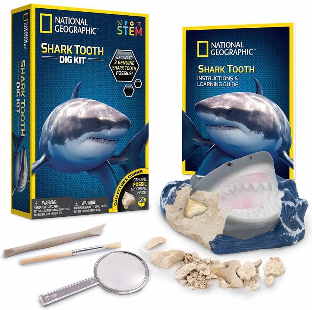 National Geographic Set - Shark Tooth Dig Kit