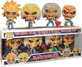 Funko Pop Rock: Iron Maiden - Eddie Glows In The Dark Exclusive 4-Pack