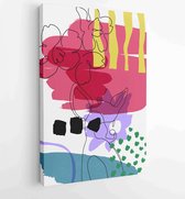 Canvas schilderij - Hand painted illustrations wall arts vector. Surface pattern design. 2 -    – 1843126807 - 80*60 Vertical