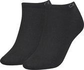 Calvin Klein Sneaker (2-pack) - dames enkelsokken - zwart - Maat: ONE SIZE