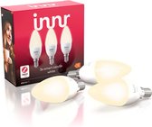 Innr slimme lamp E14 white - is geschikt voor * - warmwit licht - Zigbee smart LED - dimbaar - 3 pack