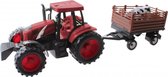 speelset Tractor junior 34 cm rood 2-delig
