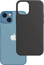 KJM | Apple iPhone 13 Mini zwart hoesje | Achterkant Hoesje | Backcover Case Zwart | tot 3M val,-en stoot bestendigd | TPU Case
