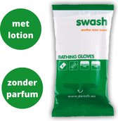 Swash Wegwerp Washandjes - Met Lotion (Vochtig) - Zonder Parfum - De #1 Wegwerp Washand In Ziekenhuizen - 8 Washandjes - Voor Baby's en Volwassenen