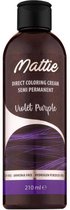 Violet Purple Directe Kleurcrème 210 Ml haarverf Mattie