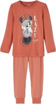 Name it pyjama meisjes - roest - NMFminnie - maat 122/128