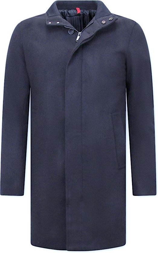 Manteaux long classique pour hommes - Blauw