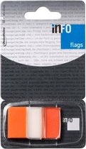 plakstrip Info Flags 25 x 43 mm oranje 50 vellen